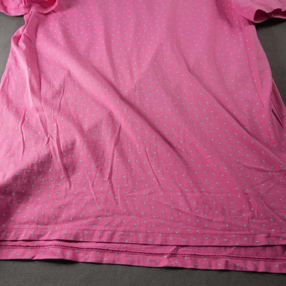 B. Draddy Performance Golf Micro Teardrop Print Pima Cotton Men Polo Shirt M